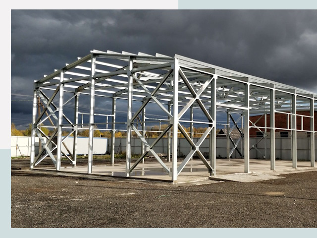 Двускатные ангары в Чайковский от 607 руб. за квадрат