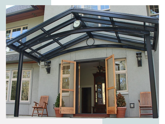 Козырьки металлические в чайковском